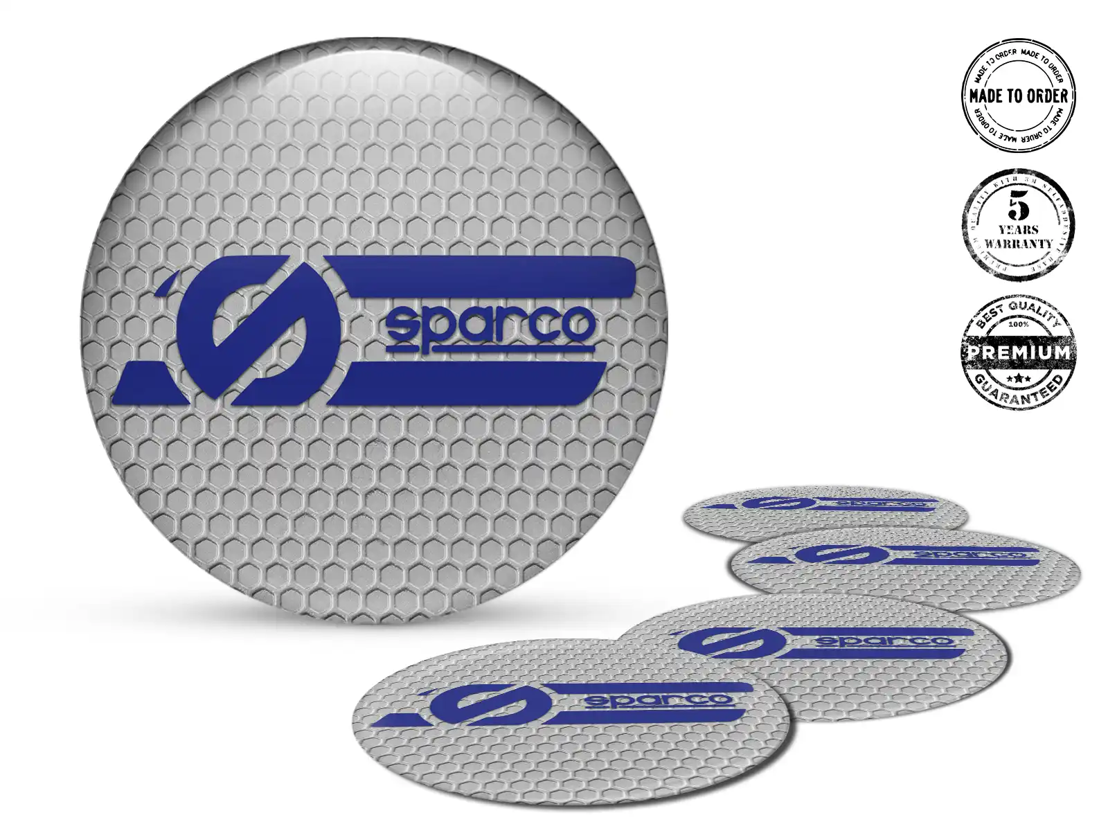 Sparco Felgenaufkleber Logo Luxus Silikon-Badges